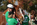 Happy Trails riders with a horse